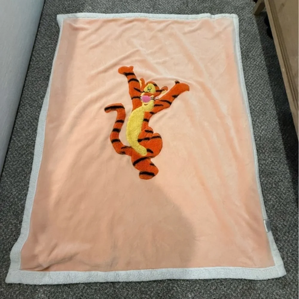 Tigger Embroidered Blanket - throw